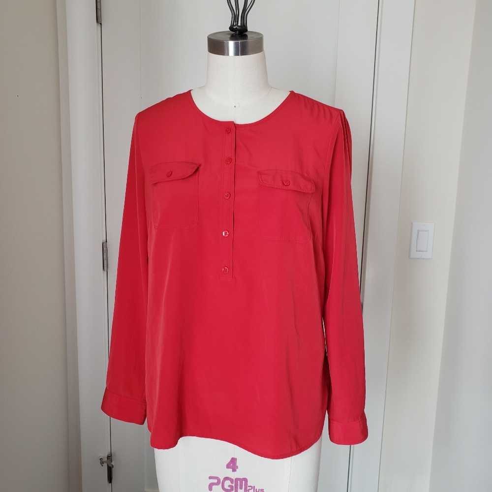 Red Loft Long Sleeve Blouse